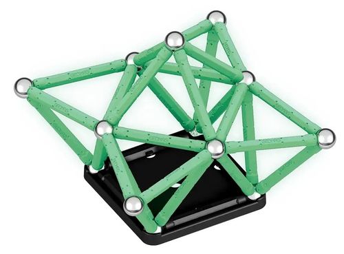 KLOCKI MAGNETYCZNE DLA DZIECI GEOMAG GLOW RECYCLED 60 ELEMENTÓW EDUKACYJNE na Arena.pl
