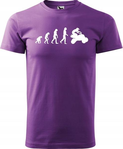 Męska Koszulka Prezent Urodziny Quad Ewolucja zdjęcie 10