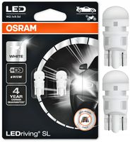ŻARÓWKI OSRAM W5W 6000K WHITE LEDriving MOCNE BIAŁE ŚWIATŁO