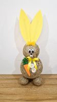 Żółty Zając Wielkanocny Duża Figurka z Siana na Wielkanoc