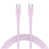 canyon kabel onwire 60cl c-c 60w  w oplocie 1m różowy