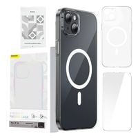 Etui Baseus Crystal Clear z MagSafe DO iPhone 13 + Szkło Hartowane