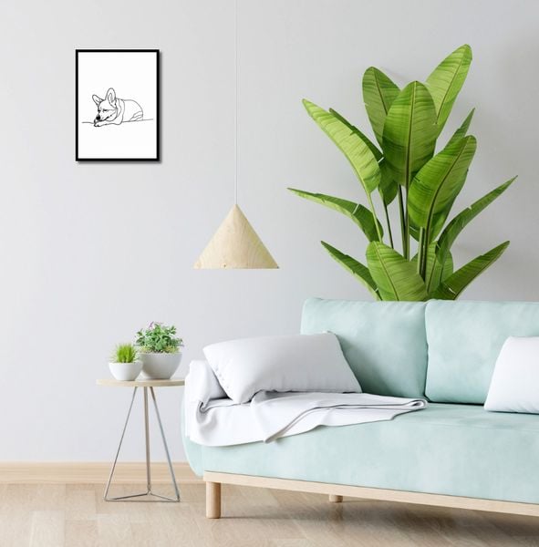 Plakat 30x40cm Śpiący Corgacz zdjęcie 4