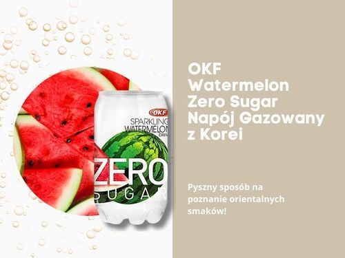 OKF Sparkling Watermelon Zero Sugar koreański napój arbuzowy 350ml na Arena.pl