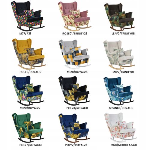 Fotel uszak Ari Print Duo bujany skandynawski Family Meble góralski na Arena.pl