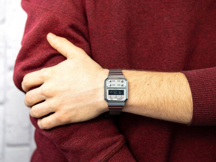 ZEGAREK CASIO A100WE-7BEF VINTAGE YOUTH RETRO STYL zdjęcie 4
