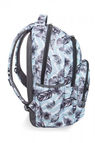 Plecak CoolPack BASIC PLUS w kwiatki na błękitnym tle, SURF PALMS (B03021) na Arena.pl