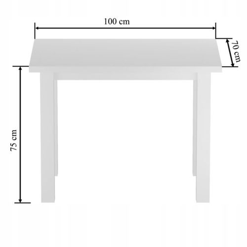 stół monte biały mat 70x100 na Arena.pl