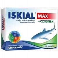 Iskial Max + Czosnek - 120 kapsułek