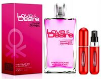 LOVE DESIRE DAMSKIE PERFUMY Z FEROMONAMI FEROMONY ZWIĘKSZ ATRAKCYJNOŚĆ 100