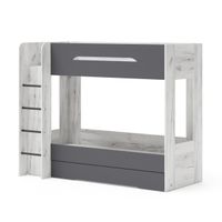 Antresola łóżko piętrowe Samoa craft biały / grafit