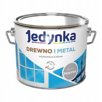 JEDYNKA FARBA DO DREWNA I METALU SZARY POŁYSK 5L