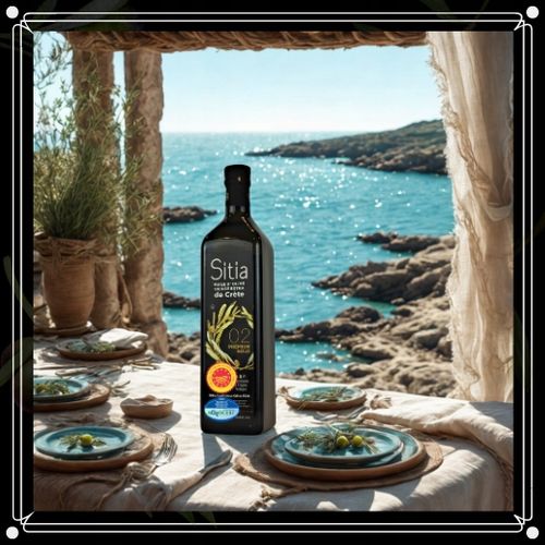 GRECKA oliwa z oliwek SITIA 0,2% butelka 1L - Nowe Zbiory - data do 04/2027 na Arena.pl