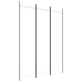 Parawan 3-panelowy, biały,150x200 cm, tkanina