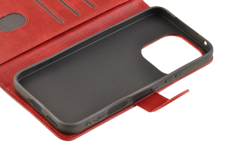 Etui portfel Wallet do Honor 400 Lite czerwony zdjęcie 5