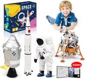 Zabawka zestaw kontsrukcyjny figurki zestaw do budowania kosmos astronauta