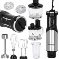 KRAFTDELE BLENDER KUCHENNY 1500W +AKCESORIA 11el. SREBRNY 12 TRYBÓW KD4182