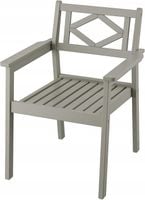 FOTEL OGRODOWY DREWNIANY KRZESŁO OGRODOWE Z PODŁOKIETNIKAMI IKEA BONDHOLMEN