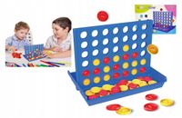 Gra Logiczna Układanka Rzędy 4 W Linii Rzędzie Planszowa Line Up Ułóż Kolor