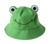 KAPELUSZ DZIECIĘCY ŻABA ŻABKA RYBACKI BUCKET HAT ZIELONY 52-54 CM