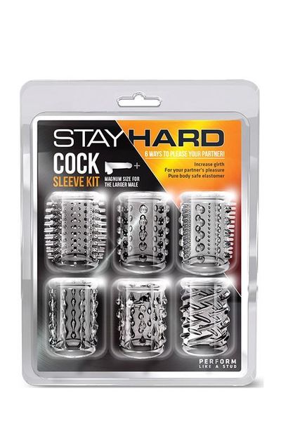 STAY HARD COCK SLEEVE KIT CLEAR zdjęcie 1