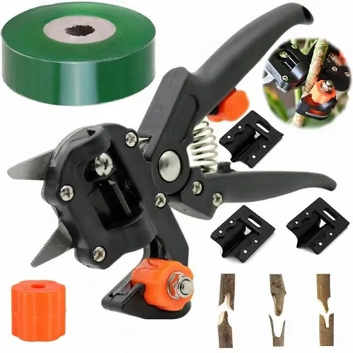 ZESTAW SEKATOR NOŻYCE NOŻYCZKI OGRODOWE DO SZCZEPIEŃ OKULIZACJI DRZEW ETUI na Arena.pl