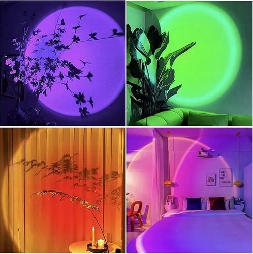 LAMPKA LED SUNSET RGB ZACHÓD SŁOŃCA PILOT PREZENT do sypialni salonu pokoju na Arena.pl