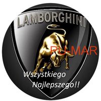 Opłatek na tort Urodziny Lamborghini Samochód Auto Logo Fura Bryka 18 30 40