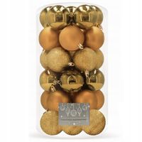 BOMBKI CHOINKOWE ZESTAW BOMBEK NA CHOINKĘ 30x ŚWIĄTECZNE OZDOBY NIETŁUKĄCE