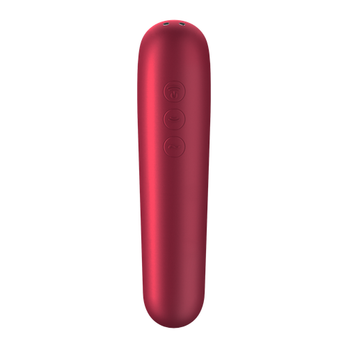 stymulator łechtaczki z wibratorem dual love red satisfayer na Arena.pl