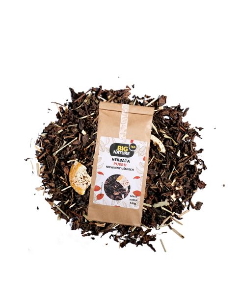 Herbata PUERH NIEWINNY UŚMIECH 100g zdjęcie 2
