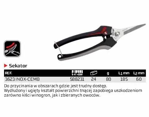 Sekator do trudno dostępnych miejsc 3623 BELLOTA zdjęcie 2