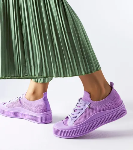 Fioletowe trampki slip on Callimaco 36 na Arena.pl