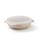 BABYONO SILIKONOWY TALERZYK TRÓJDZIELNY Z PRZYSSAWKĄ I POKRYWKĄ