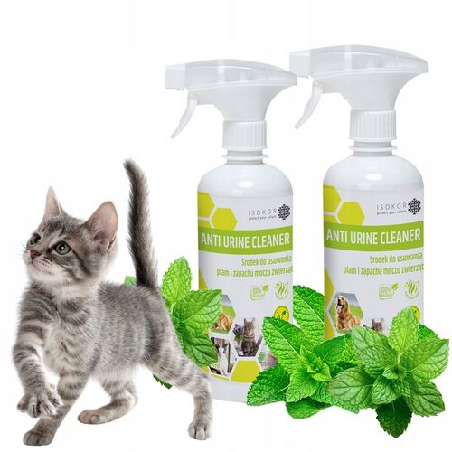 NEUTRALIZATOR ZAPACHU MOCZU KOTA ISOKOR 2 x 500ml ANTI URINE CLEANER na Arena.pl