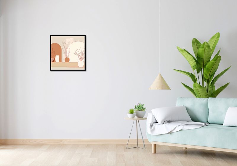 Plakat 50x50cm Widok Roślin zdjęcie 4