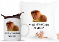 Zestaw Poduszka + Kubek Śmieszny Zabawny Prezent Z Nadrukiem Ze Zdjęciem