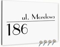 Tabliczka adresowa Dibond Tablica adres posesji Biała 30x20 Różne wzory