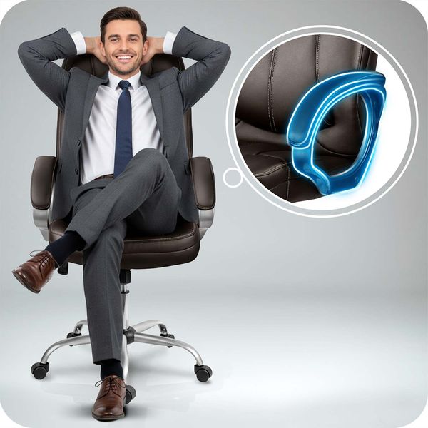 Fotel biurowy obrotowy Sofotel ciemny brąz zdjęcie 5