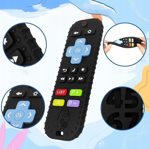 ZĄBKOWANIE ZABAWKI DO ŻUCIA GRYZAK DLA NIEMOWLĄT PILOT CZARNY na Arena.pl