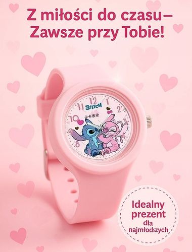 zegarek dla dziewczynki dziecka LILO & STITCH silikonowy wskazówkowy SUPER na Arena.pl