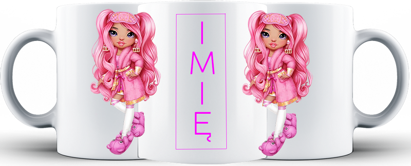 Kubek ceramiczny z imieniem Rainbow High zdjęcie 1