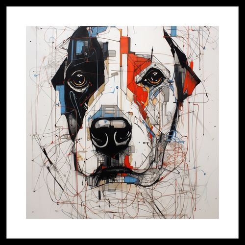 Plakat 30x30cm Przyrysowany Psiak na Arena.pl