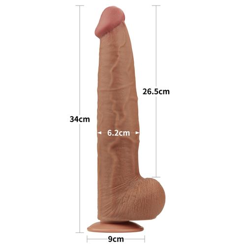 13.5'' king sized sliding skin dual layer dong brown na Arena.pl