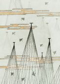Plakat 50x70cm Skyscape, Bijutsukai Japoński Vintage do Salonu