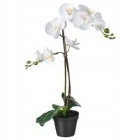 IKEA FEJKA ORCHIDEA wielki BIAŁY STORCZYK 58cm