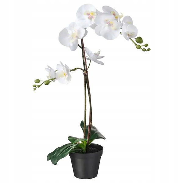 IKEA FEJKA ORCHIDEA wielki BIAŁY STORCZYK 58cm zdjęcie 1