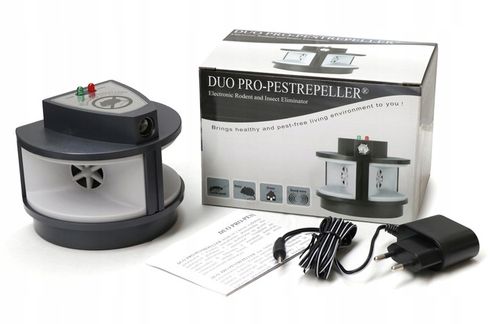 Odstraszacz MYSZY SZCZURY KUNY KARALUCHY GRYZONIE DUO PRO 570 m2 MOCNY na Arena.pl