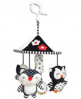 BLACK&WHITE SENSORYCZNA KARUZELA KONTRASTOWA DO WÓZKA LISEK