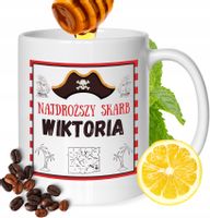 Kubek Dla Wiktorii Koleżanki Przyjaciółki Prezent Z Nadrukiem Biały 330Ml
